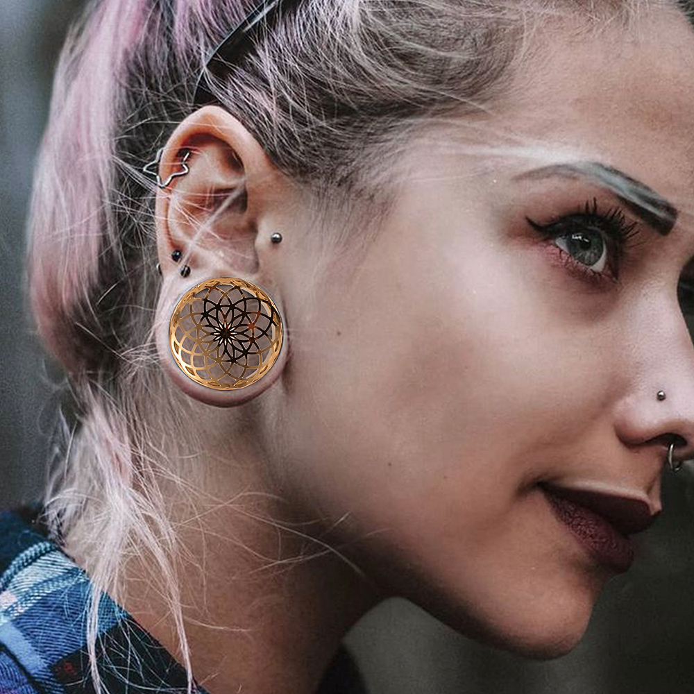 Vankula 2 個 316 ステンレス鋼低刺激性花耳ゲー - Body Jewelry Ear Plugs のレビューと価格