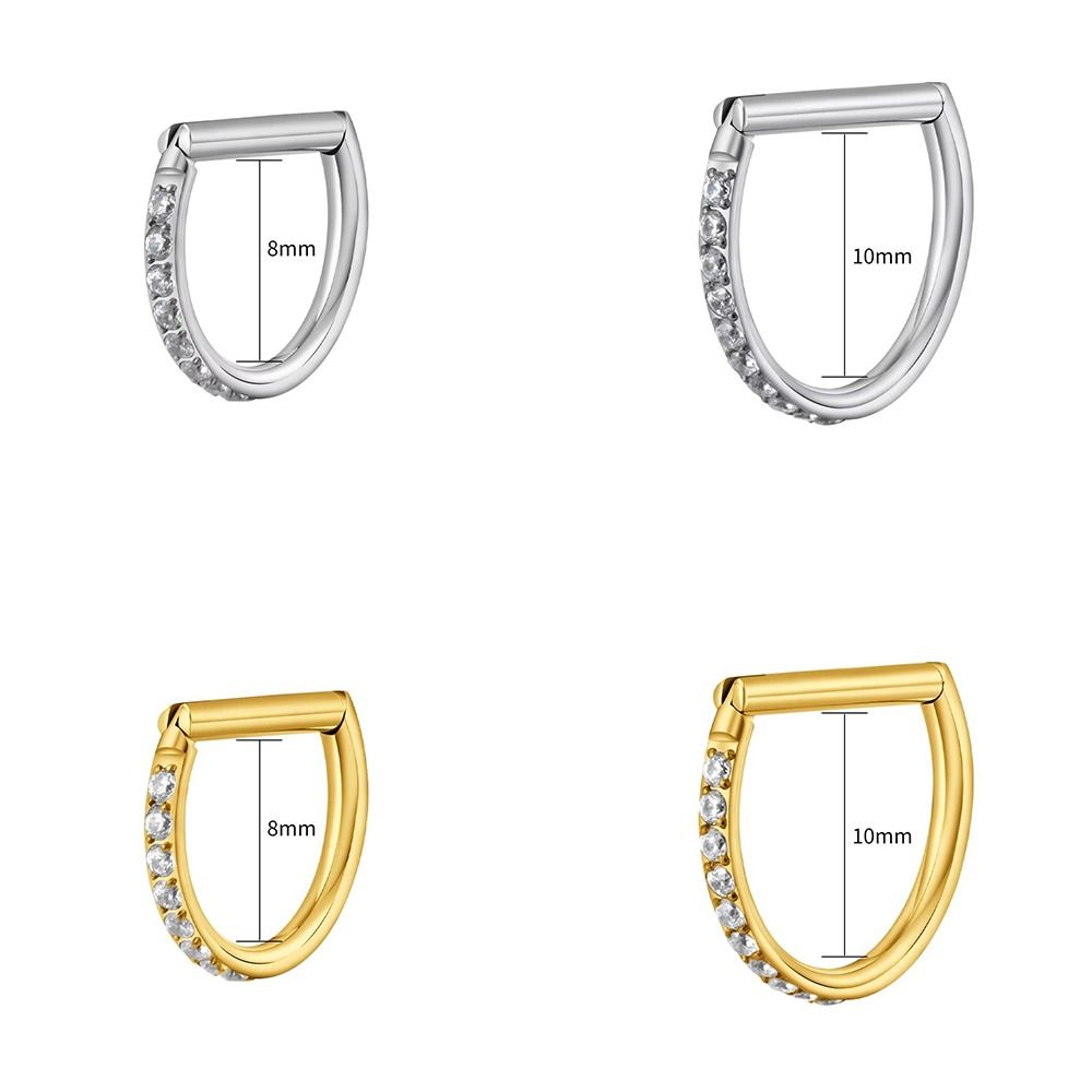 ASTM F136規格チタン製セプタムリング CZ 16G  - Body Jewelry Materials のレビューと価格